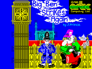 Big Ben Strikes Again title screen for ZX Spectrum
